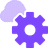 cloud gear icon