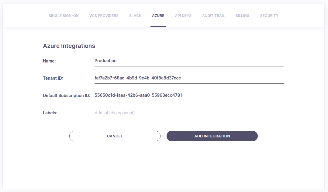 Azure Integration