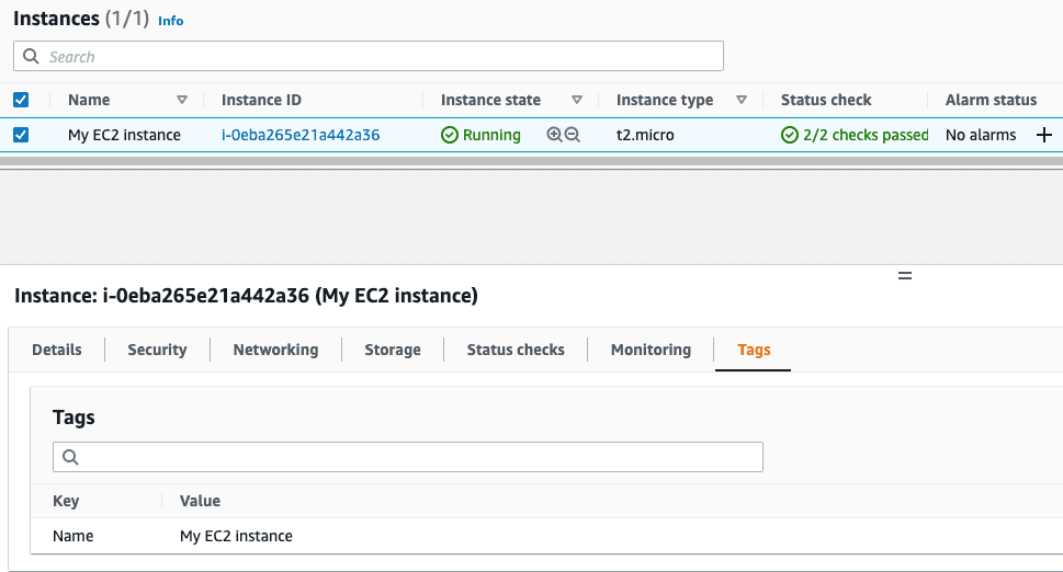 EC2 instance