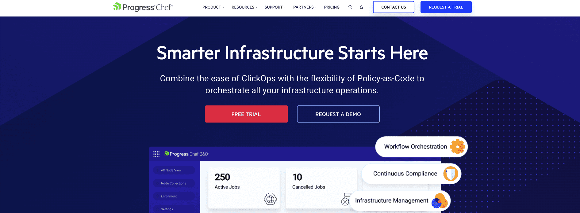 chef homepage screenshot