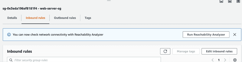 Adding rules to an existing security group