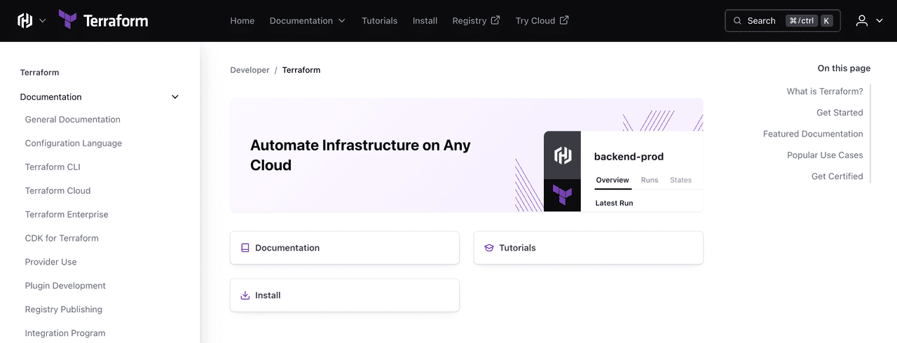 devops autmation tools terraform