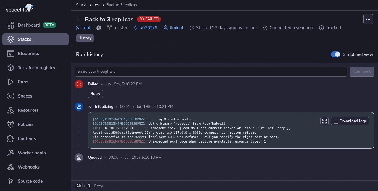 devsecops Spacelift example