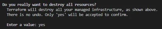 terraform destroy terraform aks