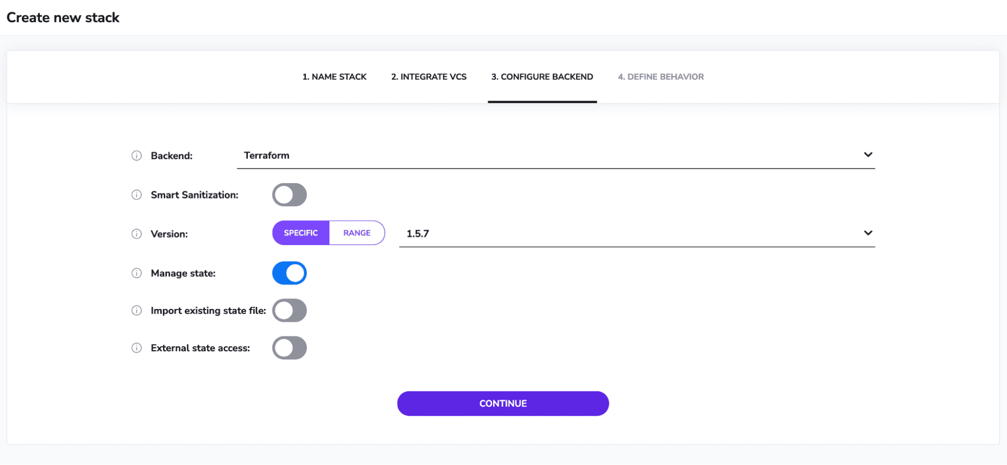 terraform crossplane create stack version