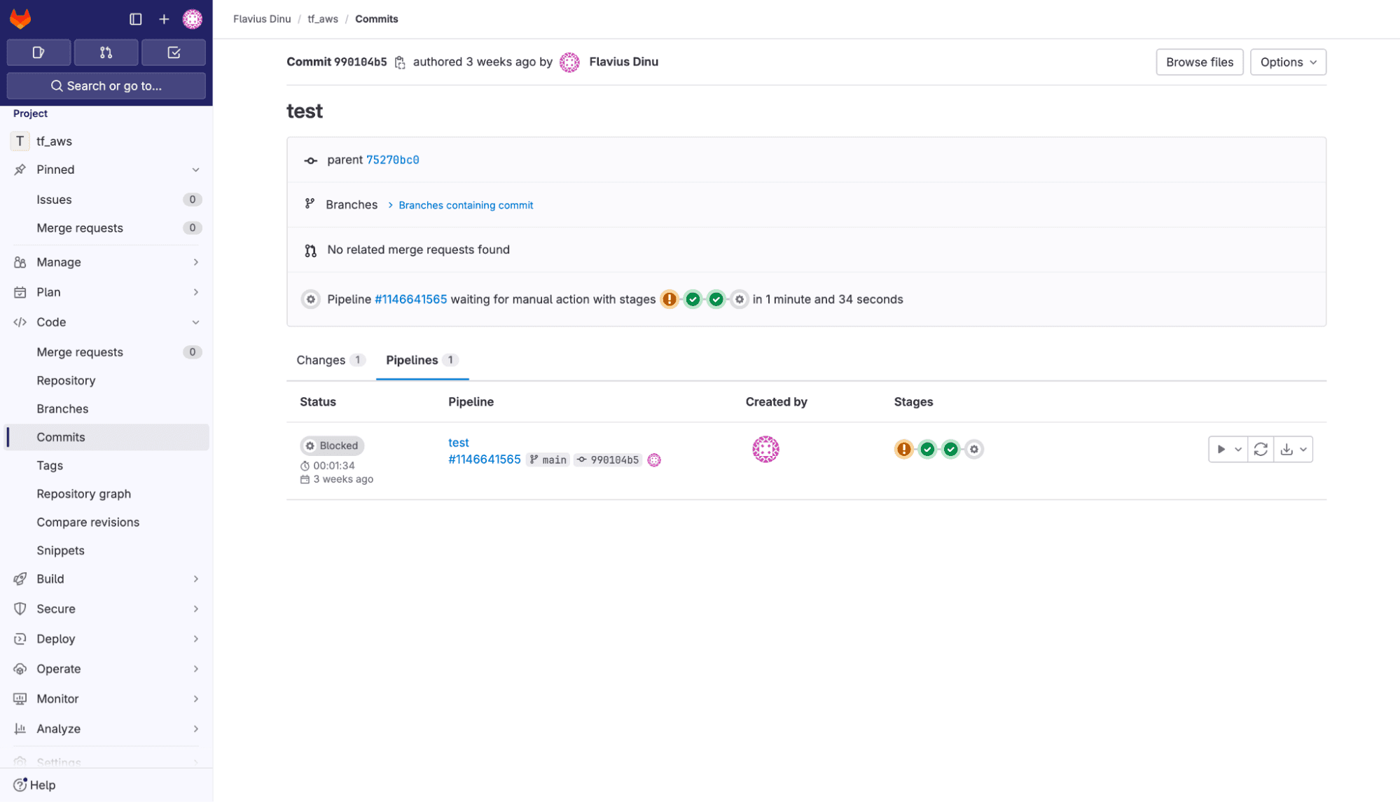 Terraform alternative GitLab example ui dashboard
