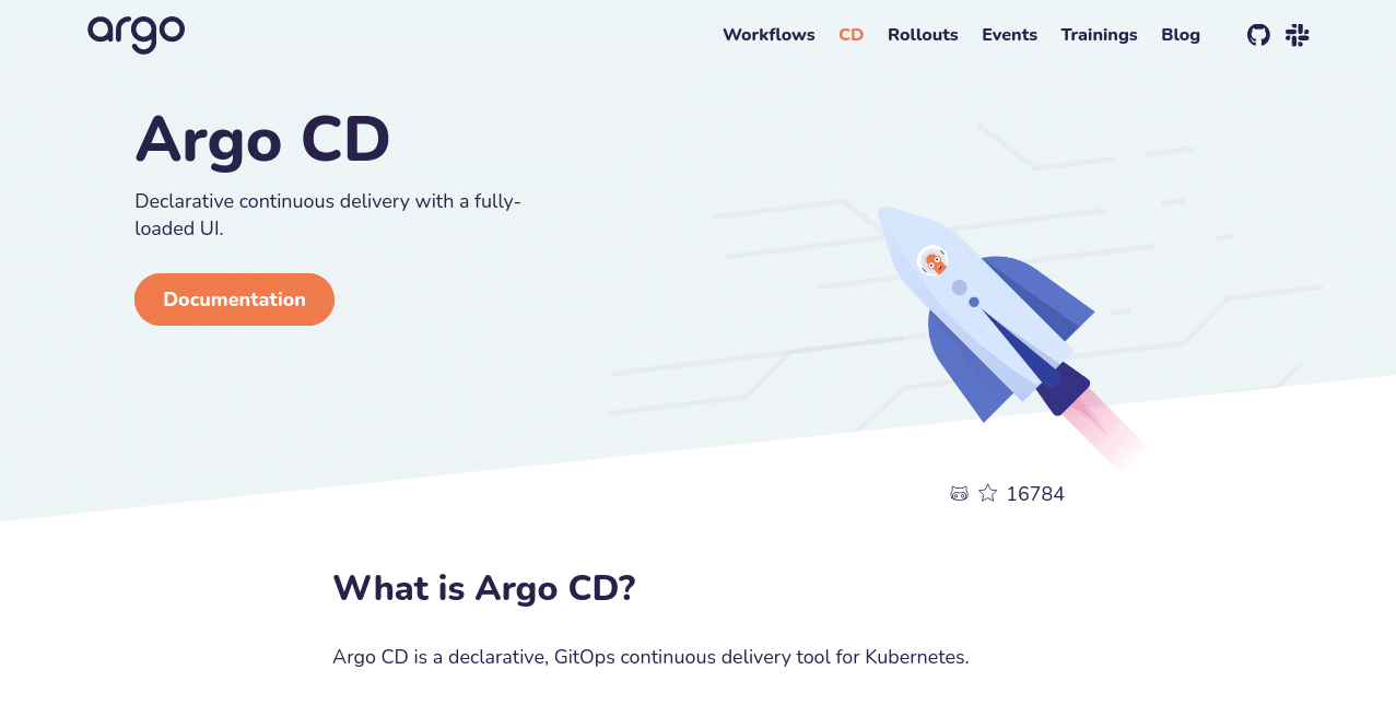 ArgoCD homepage screenshot
