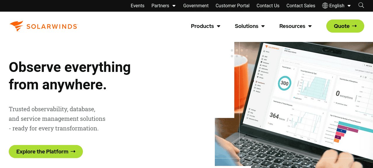 devops monitoring tools solarwinds