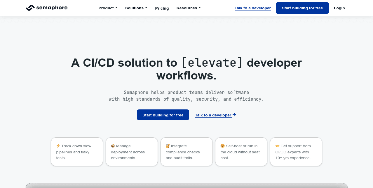 continuous delivery tools semaphore