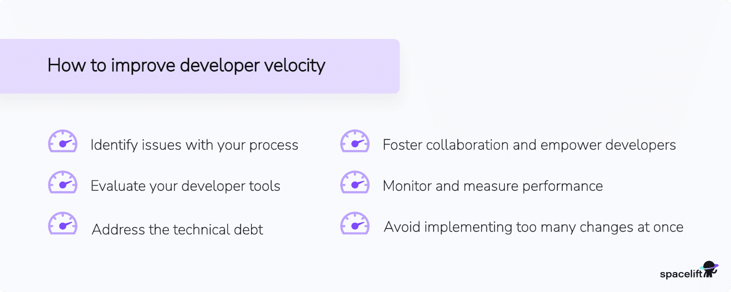 how to improve developer velocity