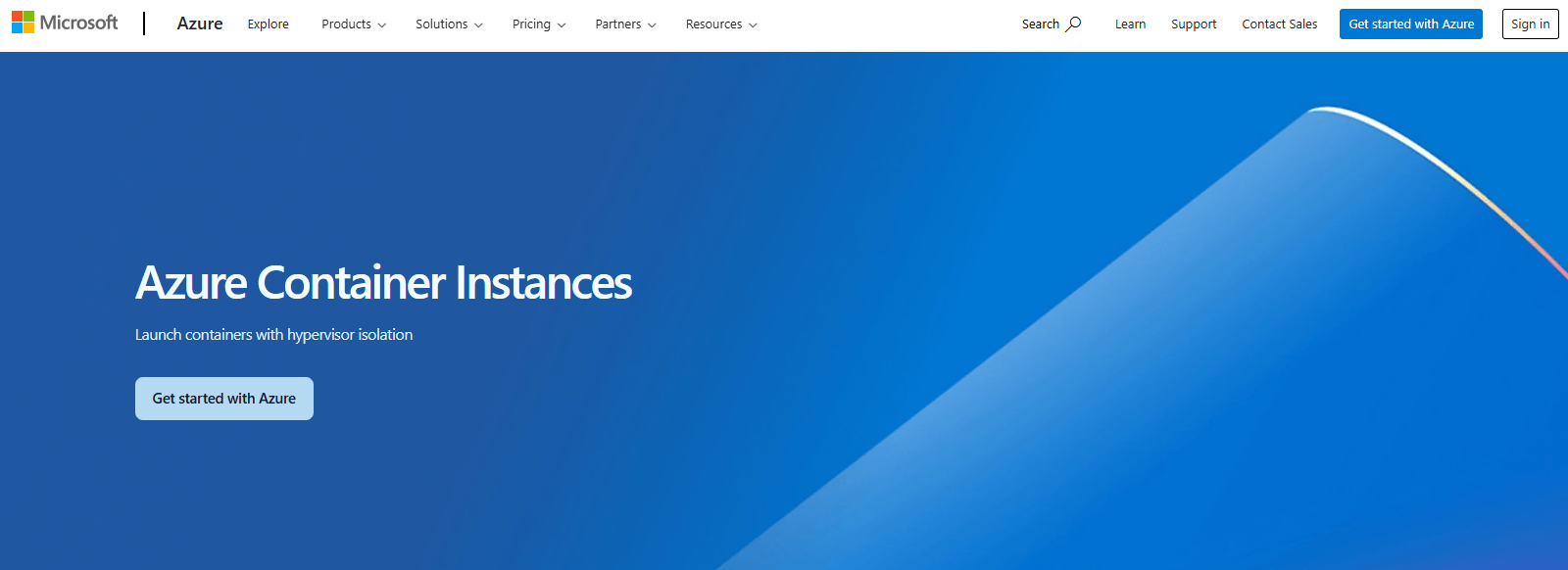 Kubernetes alternative ACI website screenshot example