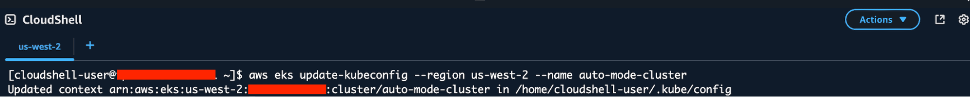 Authenticate with the EKS Cluster