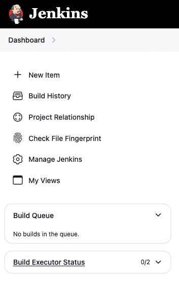 jenkins dashboard