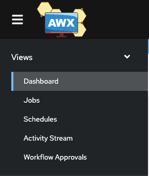 ansible awx views dashboard