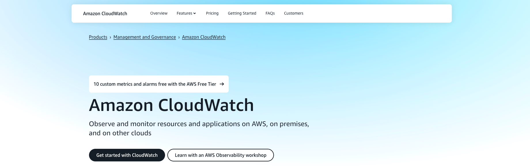 AWS devops tools cloudwatch