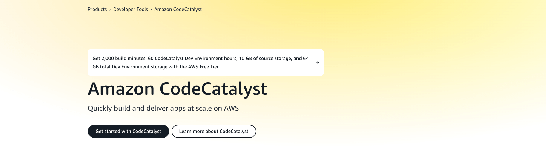 aws devops tools code catalyst