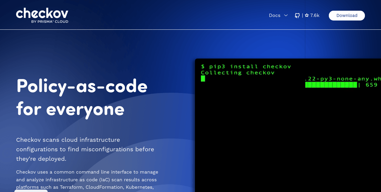 kubernetes security tools checkov