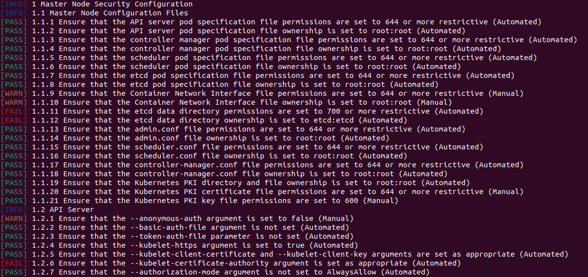 kubernetes security tools kube bench