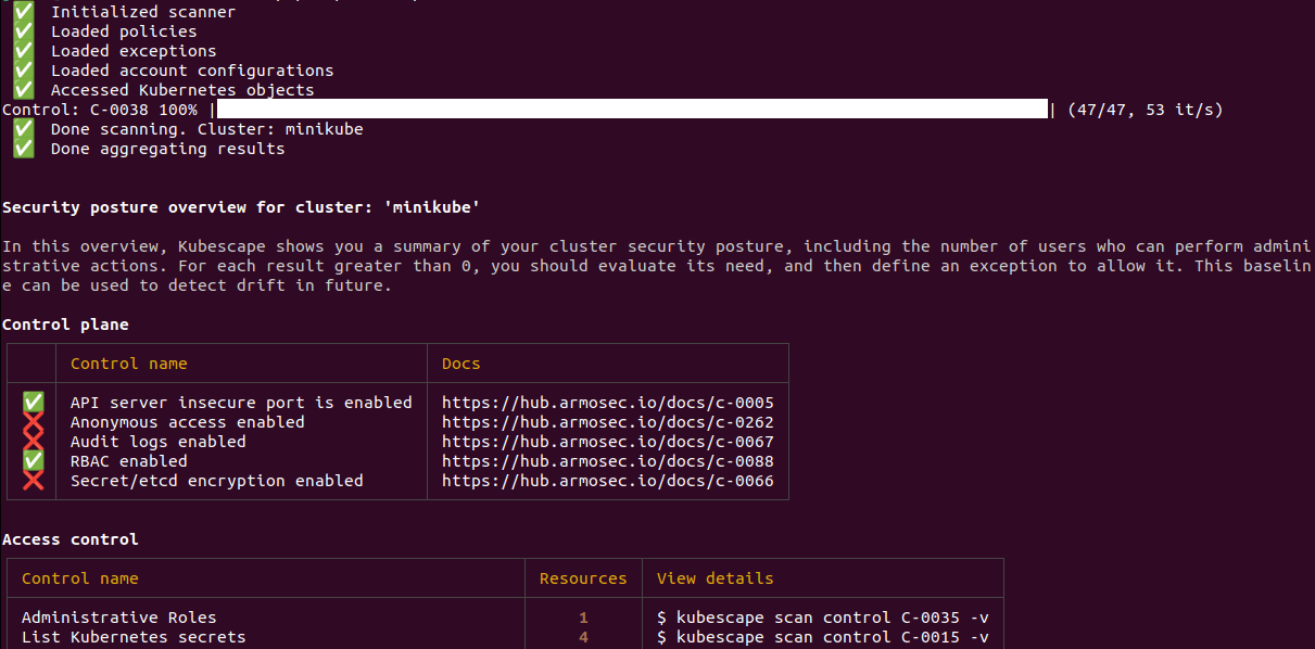 kubernetes security tools kubescape