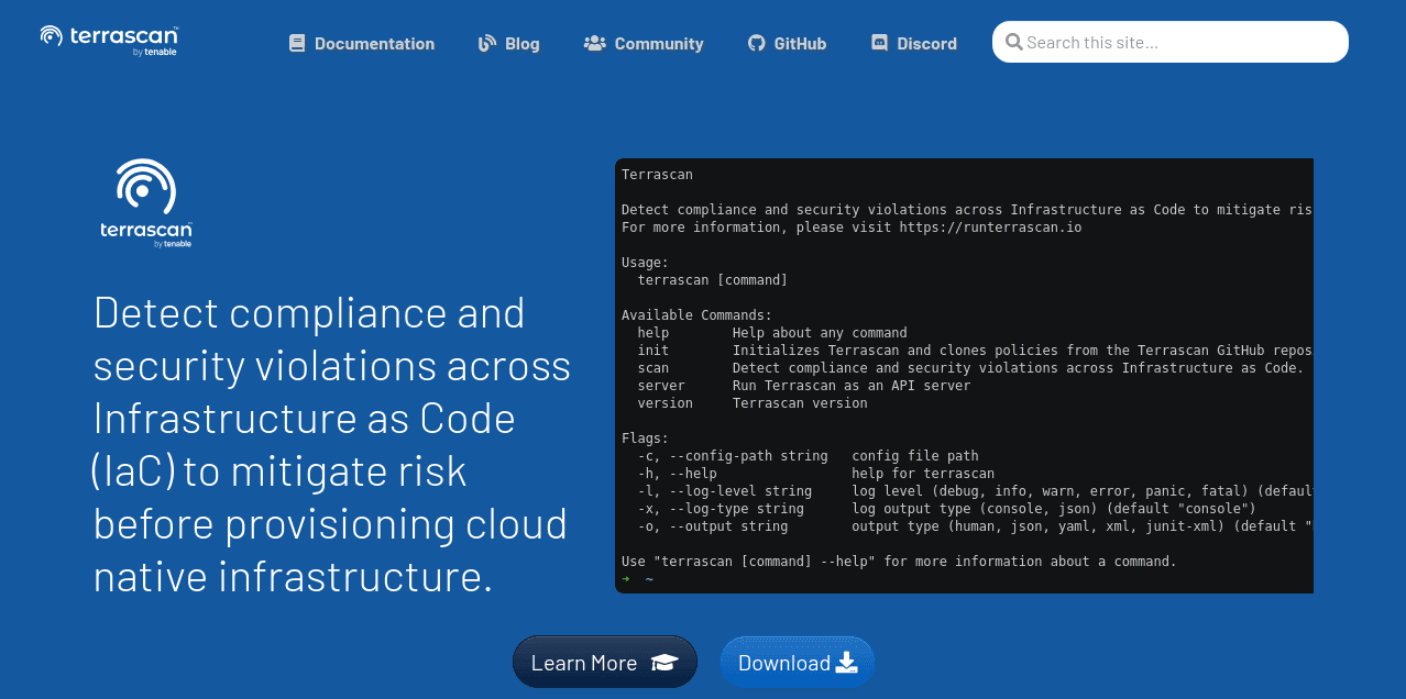 kubernetes security tools terrascan