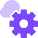 cloud gear icon