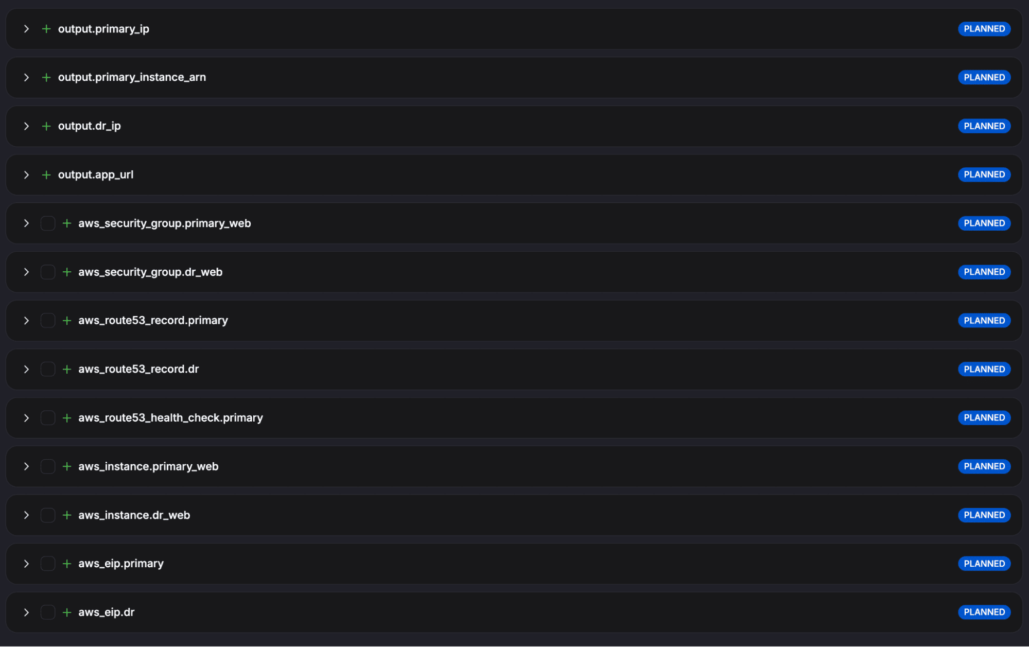 terraform disaster recovery plan example