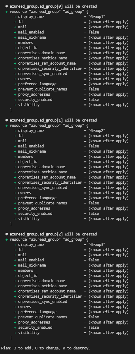 Azure groups