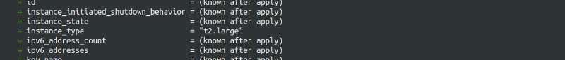 Output: terraform plan