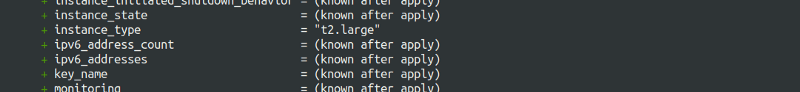 terraform plan