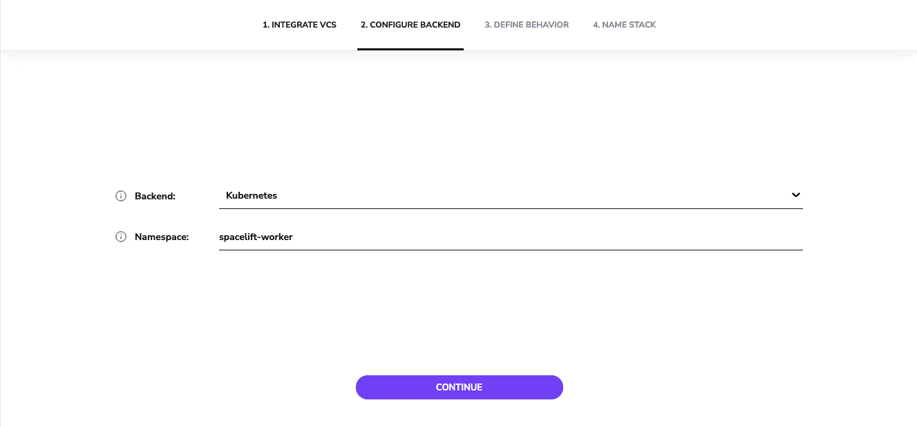 Configure Backend