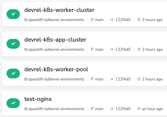 Kubernetes clusters