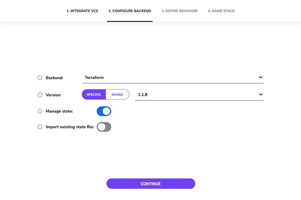 Configure Backend