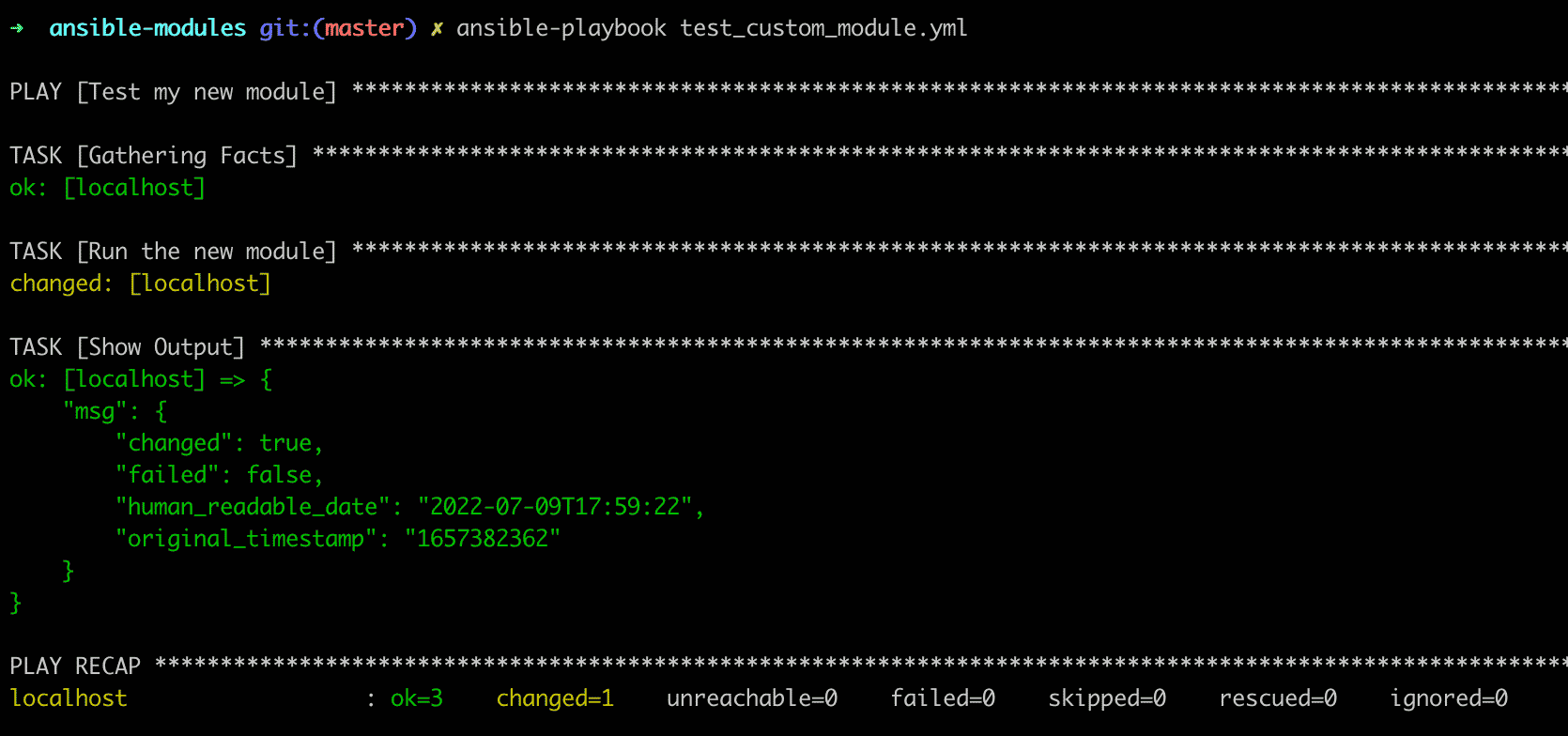 ansible modules example