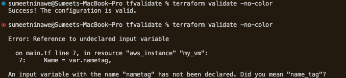 terraform validate -no-color