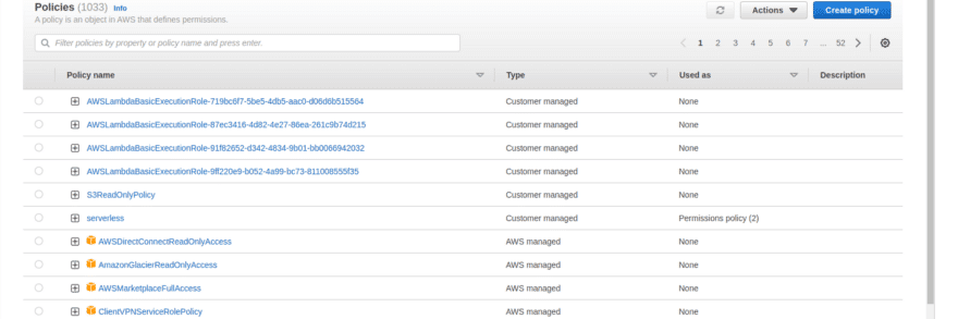 terraform iam policy console