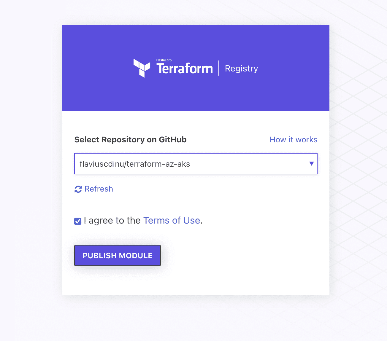 terraform registry example