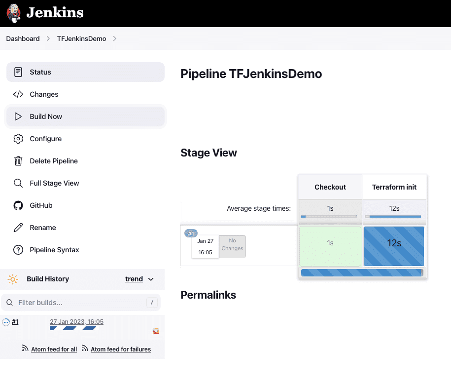 TFJenkinsDemo pipeline