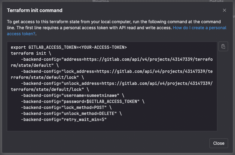 Terraform init