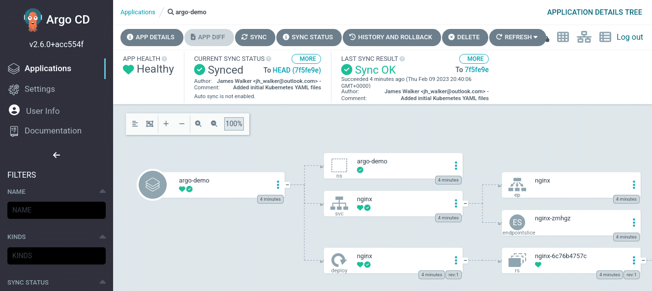 argo cd Managing Your App