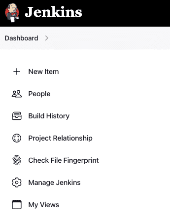 jenkins dashboard new item