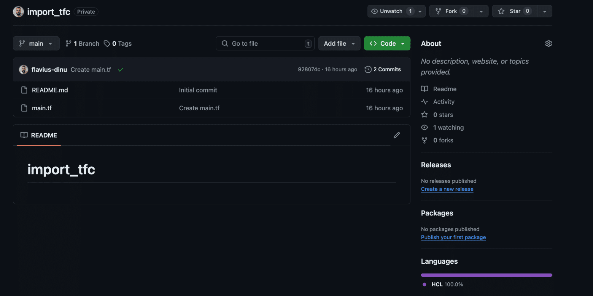 tfc migrate kit repository