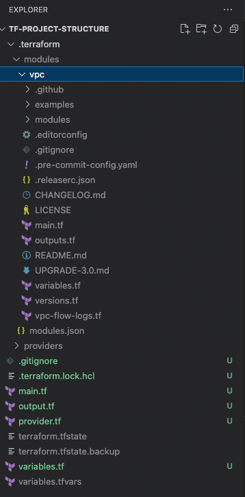 terraform project structure vps