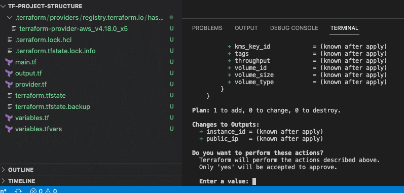 terraform tfstate lock info