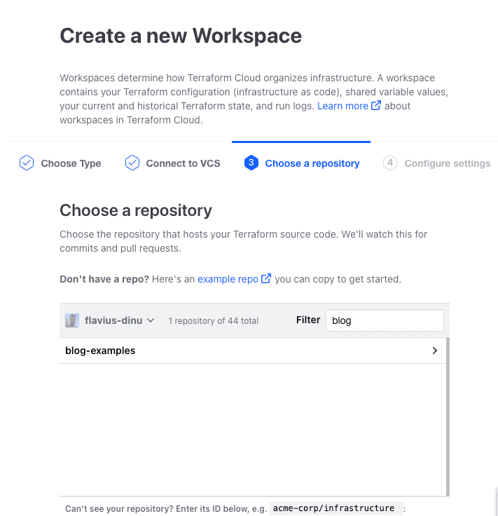 terraform cloud repository