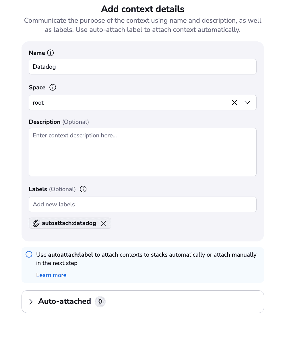 terraform datadog context