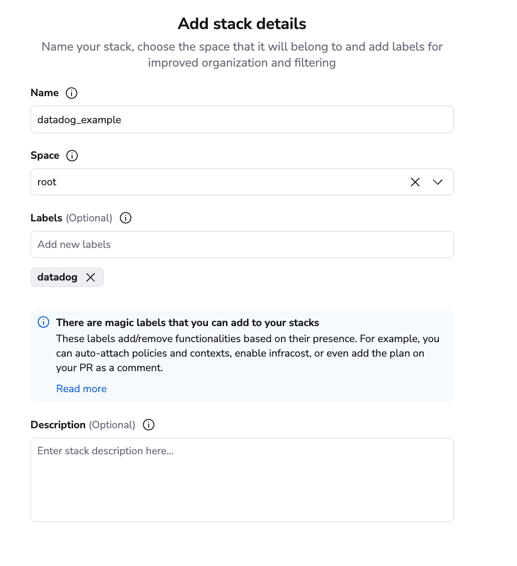 terraform datadog stack