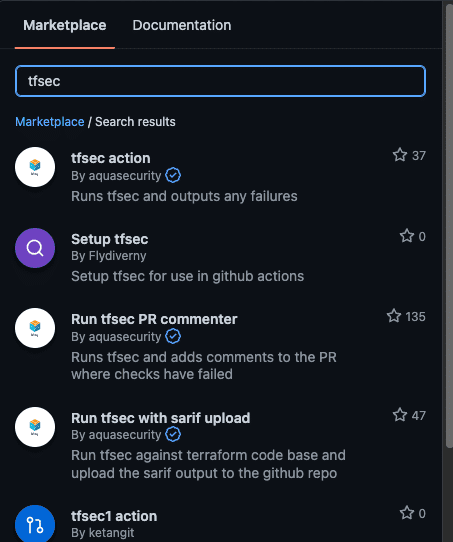 tfsec action