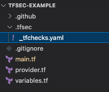 tfsec custom checks example