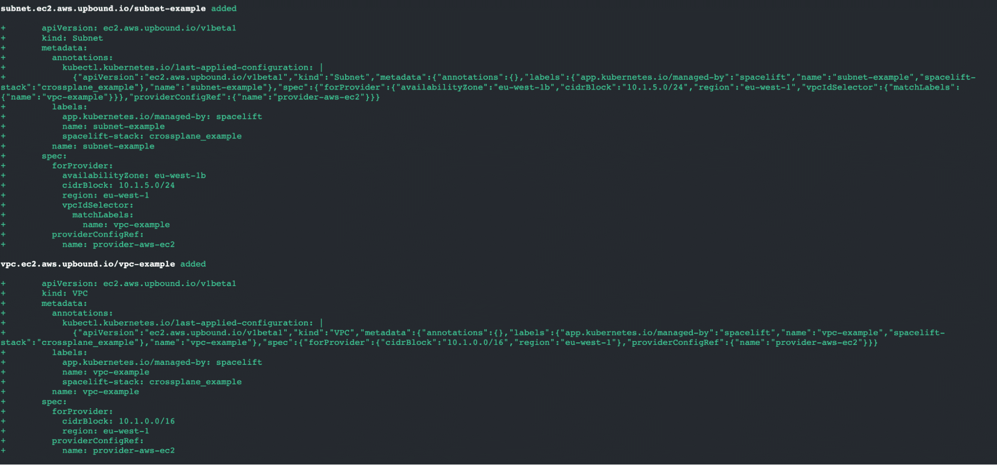 terraform crossplane vpc