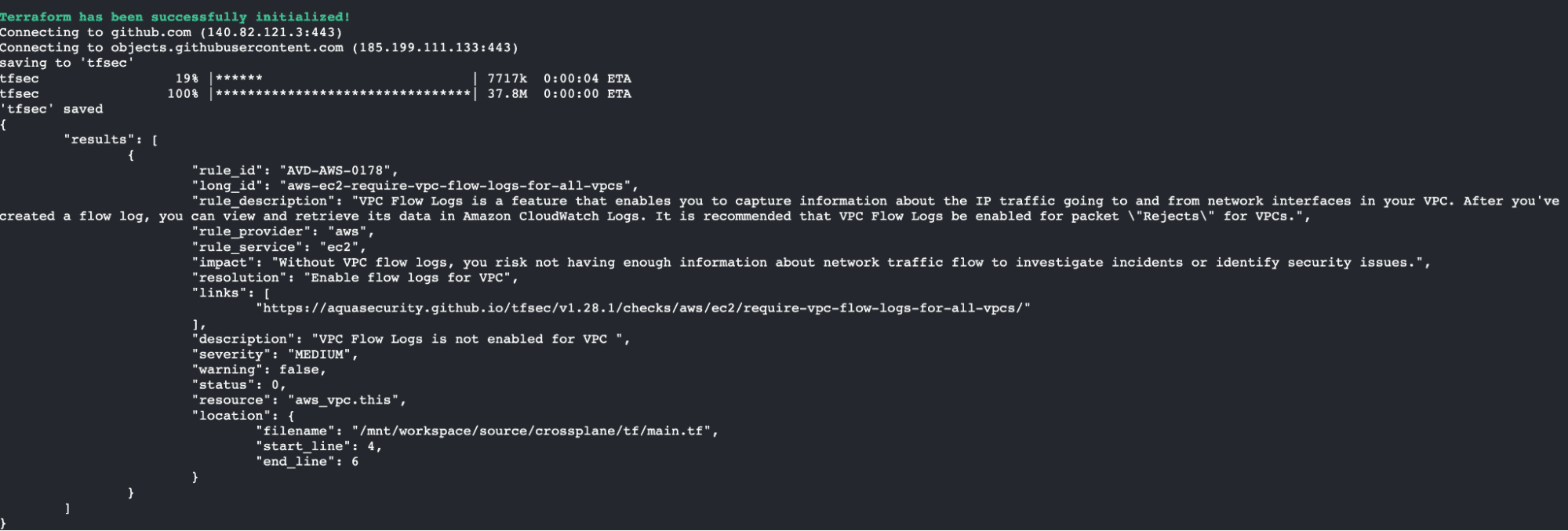 terraform vs crossplane tfsec